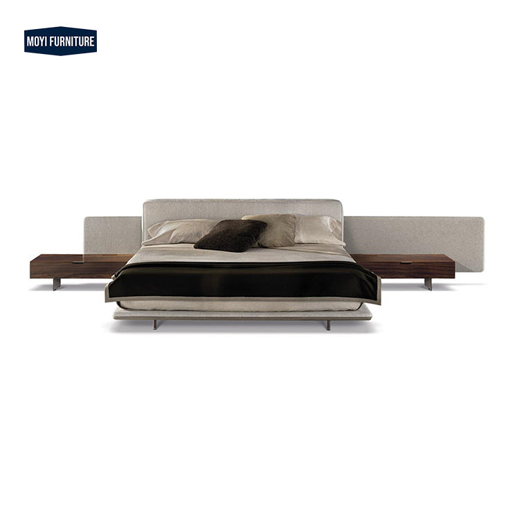 luxury bed room modern hotel home frame bedroom furniture leather luxury Italian design modern bed