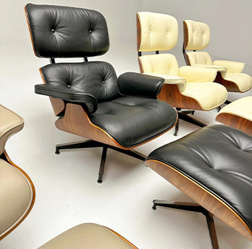 Accent chair with ottoman